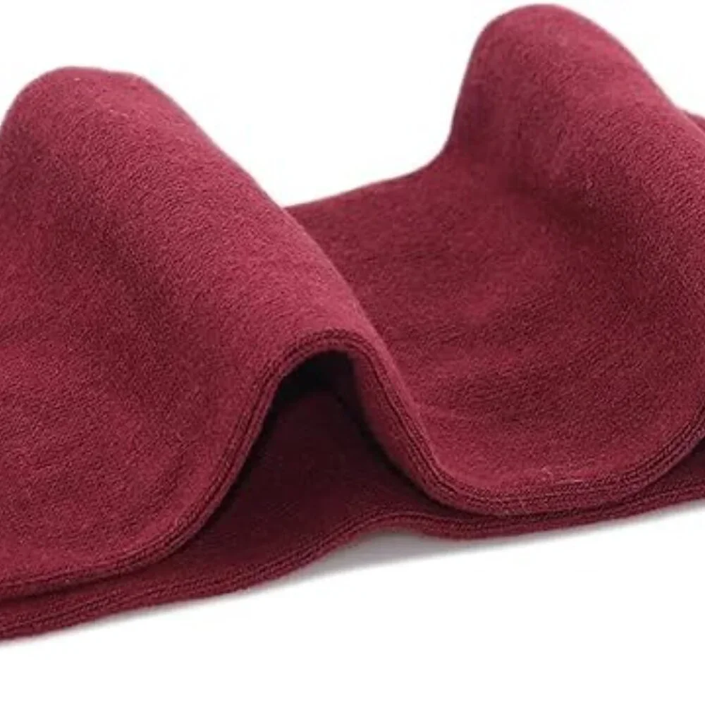 Burgundy Over the Knee Thigh High Socks